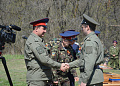 Во время проведения военно-полевых сборов юные  казаки получили благословение на несение военной службы