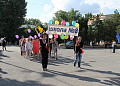 В честь 310-летия Белой Калитвы на Театральной площади города впервые прошел парад